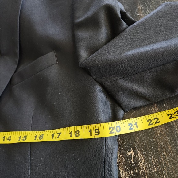 Hugo Boss Blazer 42R Black Wool Sport Coat 2 Button Suit Jacket Modern Fit - Picture 6 of 13